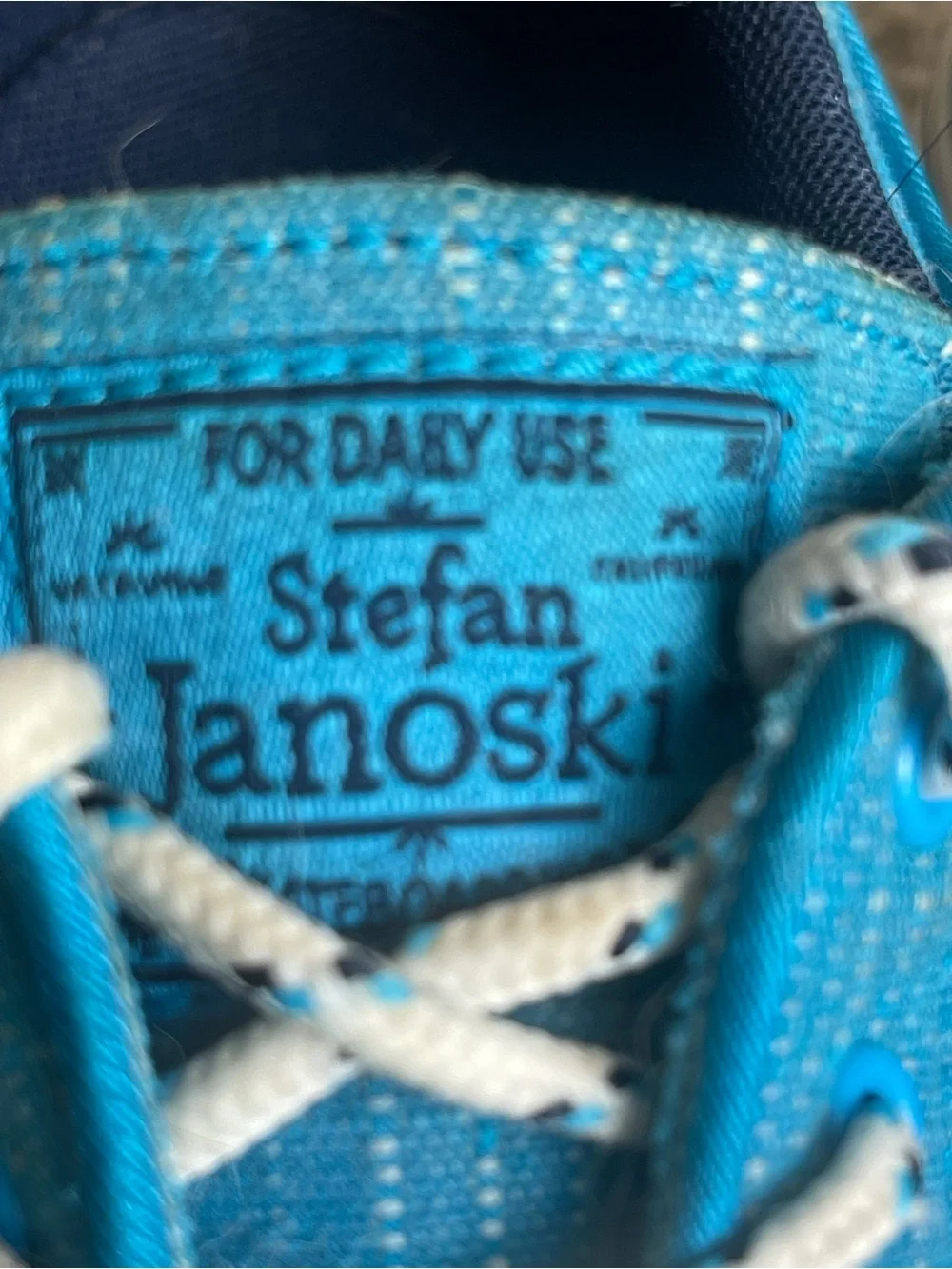 Nike SB Stefan Janoski Blue Canvas Skate Shoes Men’s Size 5 Youth - Picture 2 of 9